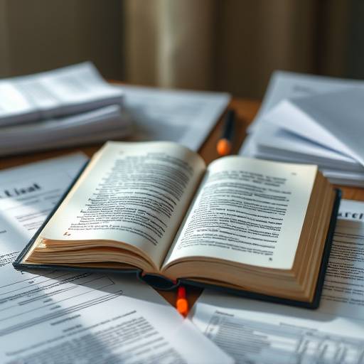 Afbeelding van een open wetboek, symboliserend de algemene voorwaarden en juridische documenten.